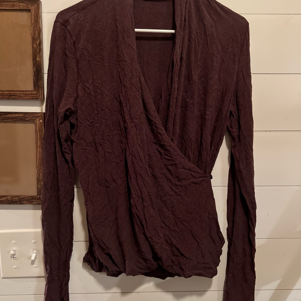 Lululemon Full Freedom Wrap Crossover Long Sleeve Top